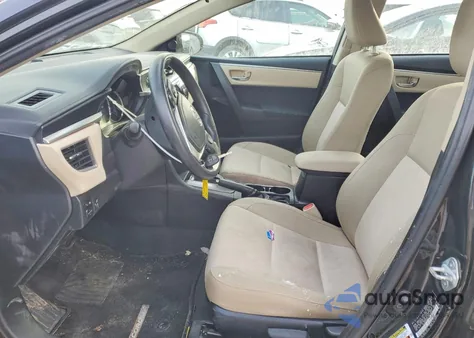 2015 Toyota Corolla L z USA, uszkodzony, nr VIN 2T1BURHE2FC463953